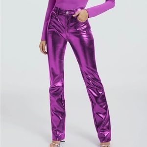 Good American Metallic Pants